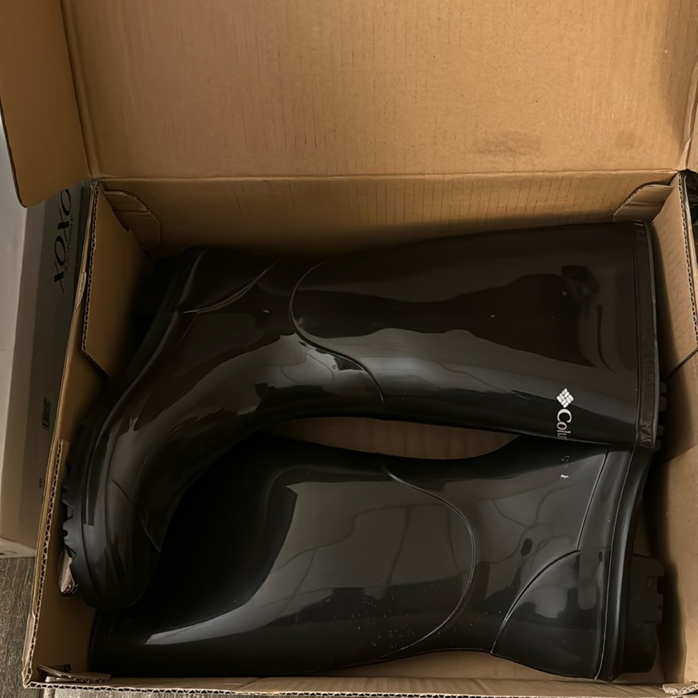 Black Rain Boots - Columbia